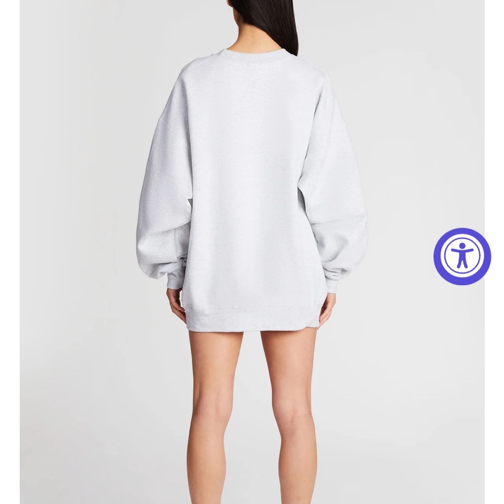 The Bar Light Gray Sweatshirt with Brown Logo - Picture 2 of 5